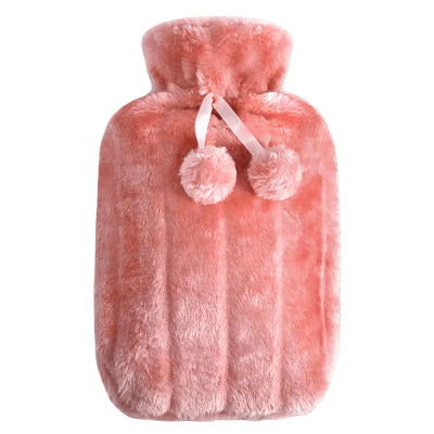 Bouillotte eau chaude peluche-2L variante rose