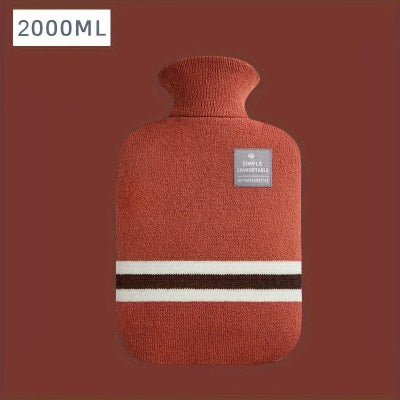 Bouillotte grande capacite orange