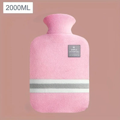 Bouillotte grande capacite rose