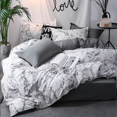 Housse de couette 2 personnes queen/king variante blanc