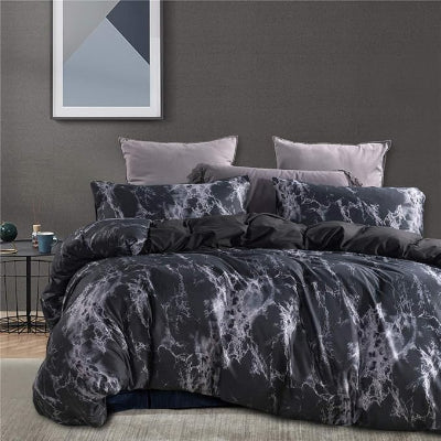 Housse de couette 2 personnes queen/king variante noir