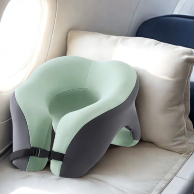 Oreiller cervical ergonomique support de tĂȘte vert