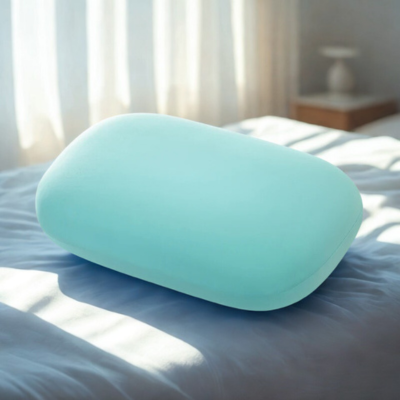 Oreiller memoire de forme multifonction turquoise