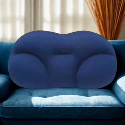 Oreiller memoire de forme nuage variante bleu