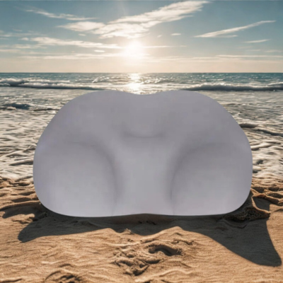 Oreiller memoire de forme nuage variante gris clair