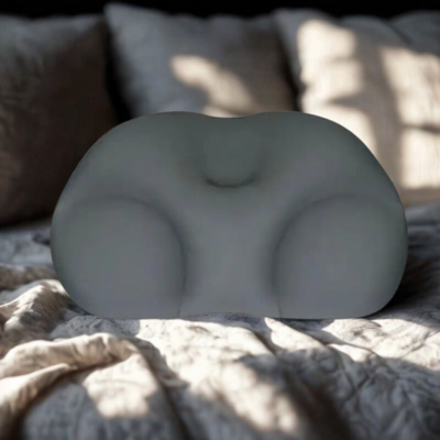 Oreiller memoire de forme nuage variante gris foncé
