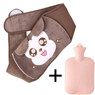 bouillotte peluche ceinture en flanelle variantesinge