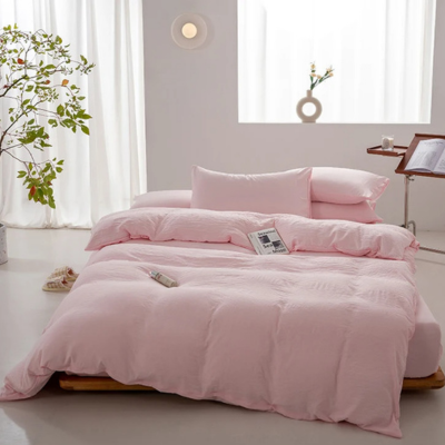 housse couette 140x200 style japonais variante rose