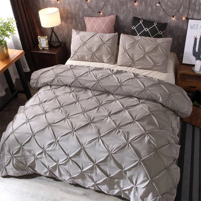 housse de couette 2 personnes queen confort varainte gris