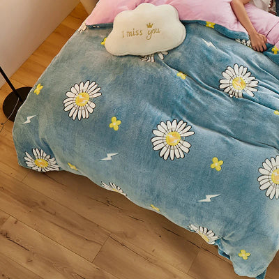 housse de couette flanelle 220x240 tulipe