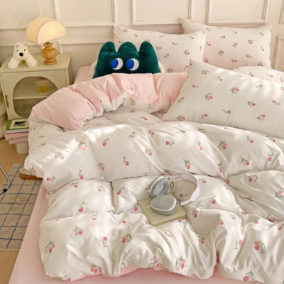housse de couette fleurie variante tulipe