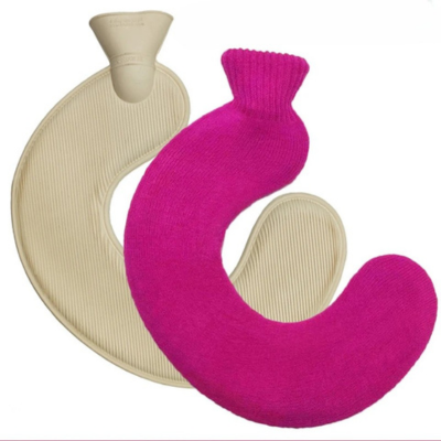 Bouillotte chauffe cou rose