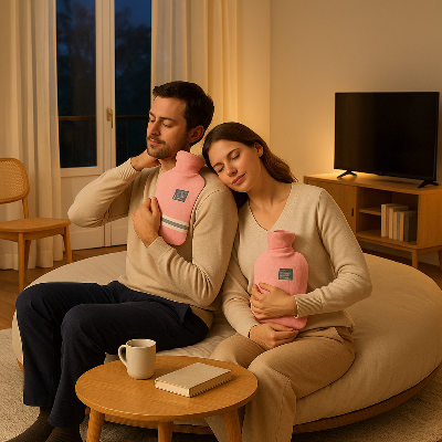 Bouillotte grande capacite couple