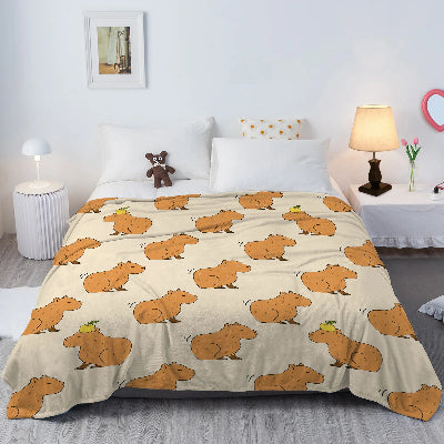 Couverture enfant capybara lit
