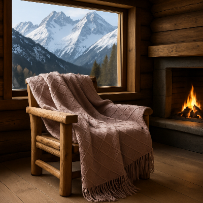 Couverture vintage de luxe montagnes