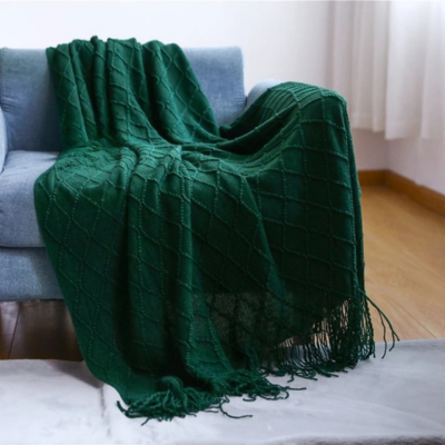 Couverture vintage de luxe vert