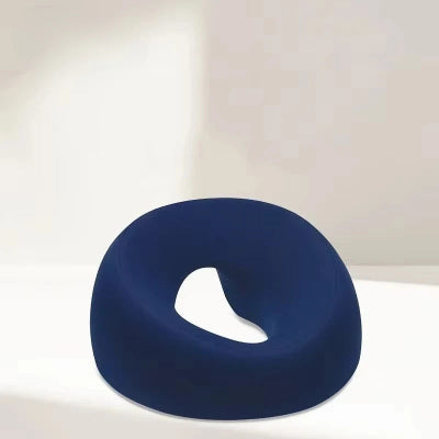 Oreiller ergonomique visage bleu