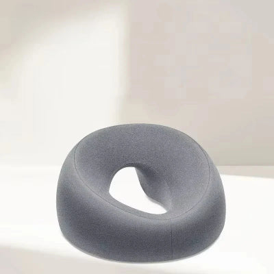 Oreiller ergonomique visage gris