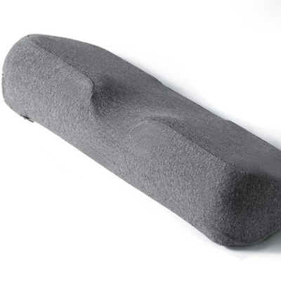 Oreiller memoire de forme courbure ergonomique gris