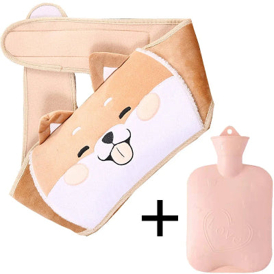 bouillotte peluche ceinture en flanelle variante renard