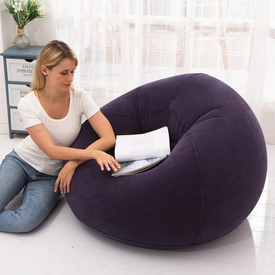 Canapé Gonflable - InflatableSofaSeat™ - Bleu - Ma boutique