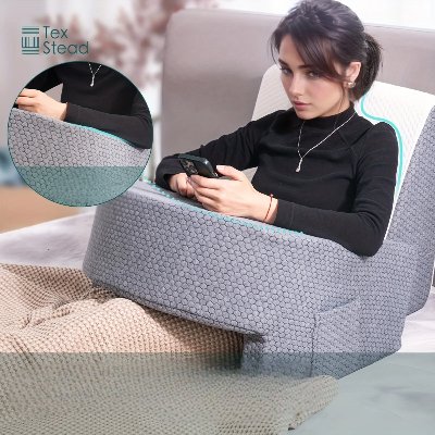 Coussin de lecture - ArmRestPillow™ - Gris - Ma boutique