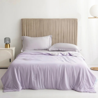 couverture lit rafraichissante violet