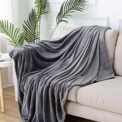 couverture polaire grise