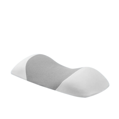 oreiller a memoire de forme lombaires gris clair