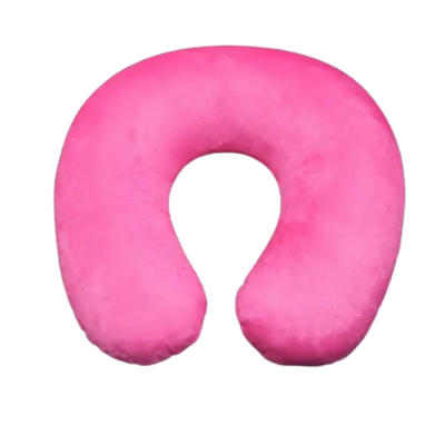 oreiller cervical ergonomique nuque rose