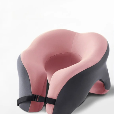 oreiller cervical support de tete rose