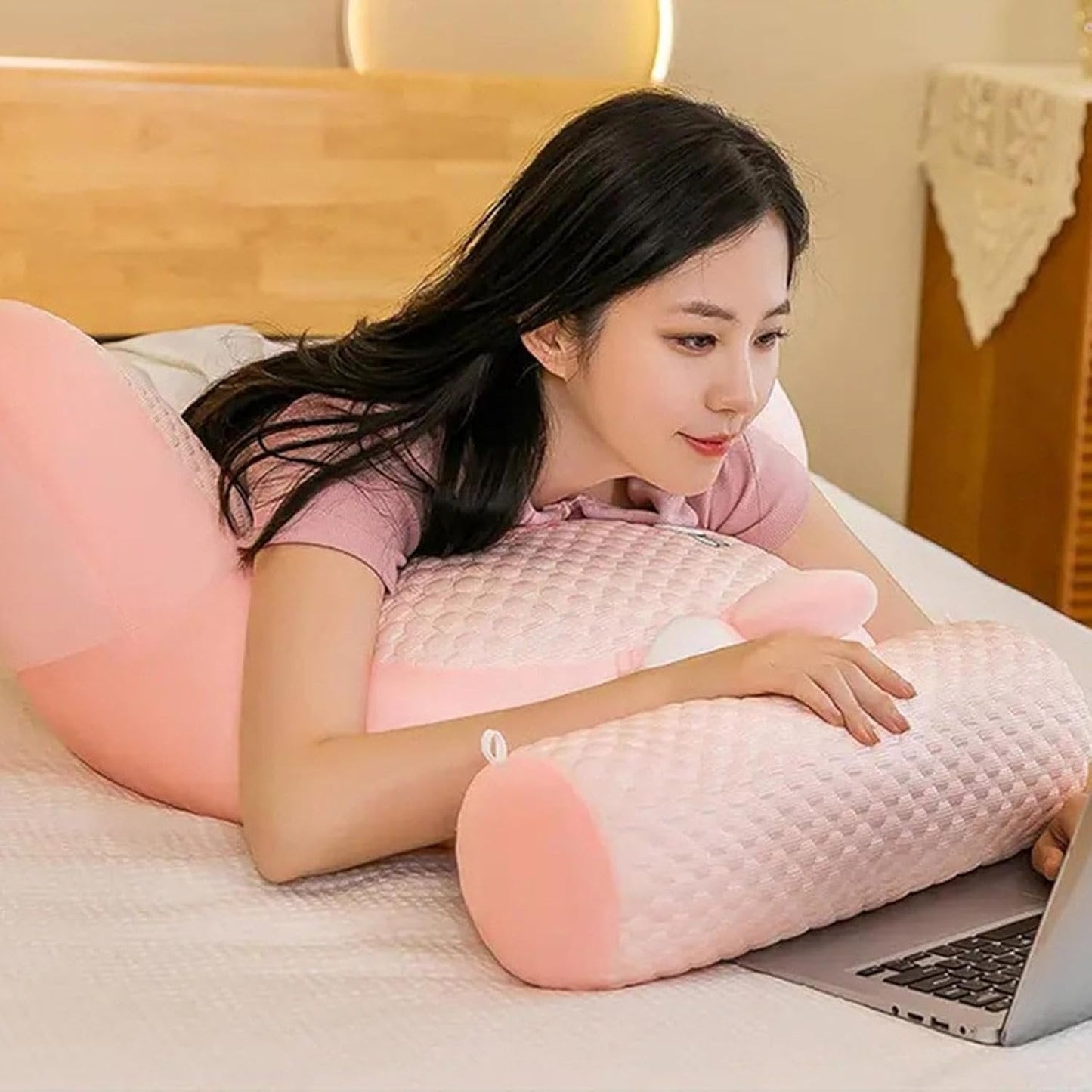 Oreiller de lecture - SoftWaistPillow™ - Lapin - Zenithdubienetre