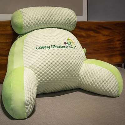 oreiller ergonomique de lecture vert