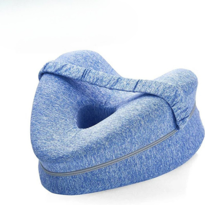 oreiller ergonomique jambes variante bleu