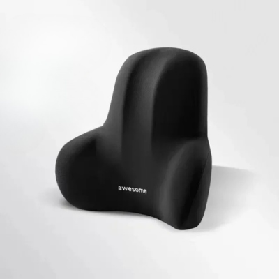 oreiller ergonomique lombaires variante noir