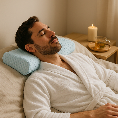 oreiller ergonomique long homme
