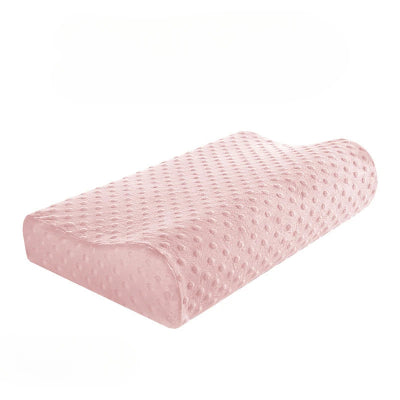 oreiller ergonomique long rose