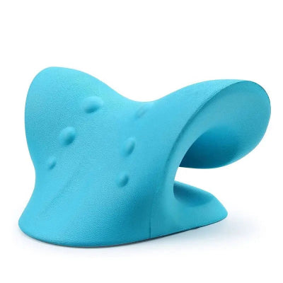 oreiller ergonomique pour cervicales bleu