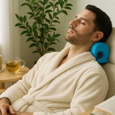 oreiller ergonomique pour cervicales homme